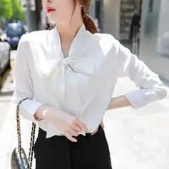【省160元】其他品牌女士衬衫_春秋女式衬衫长袖白衬衣韩版通勤打底