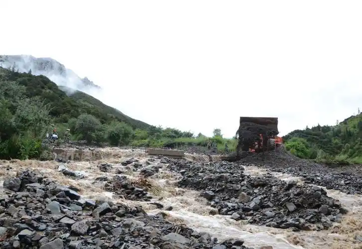 泥石流现场