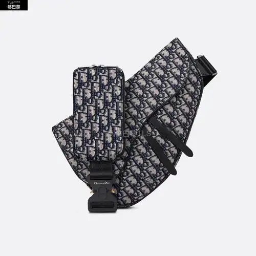 【包邮包税】 dior迪奥 21年秋冬 男士 单肩包 大号马鞍包 1adpo211