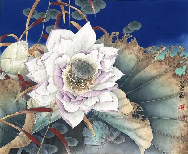 李晓明工笔荷花作品选(下)