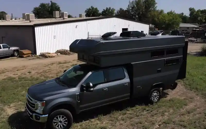 福特f350皮卡硬升顶房车