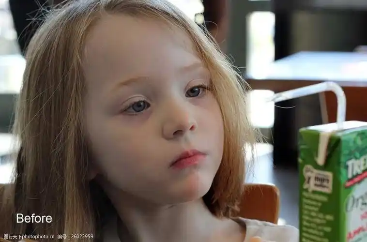 儿童照片肤色美化效果调色动作