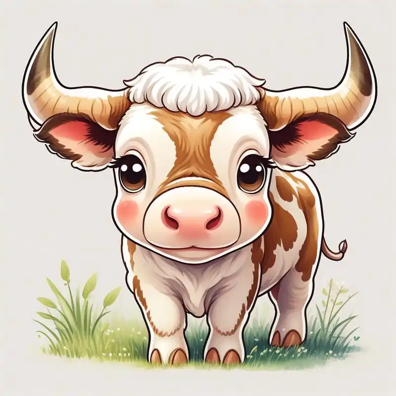 手绘牛牛头像90可爱到冒泡～ 手绘牛牛头像来啦!