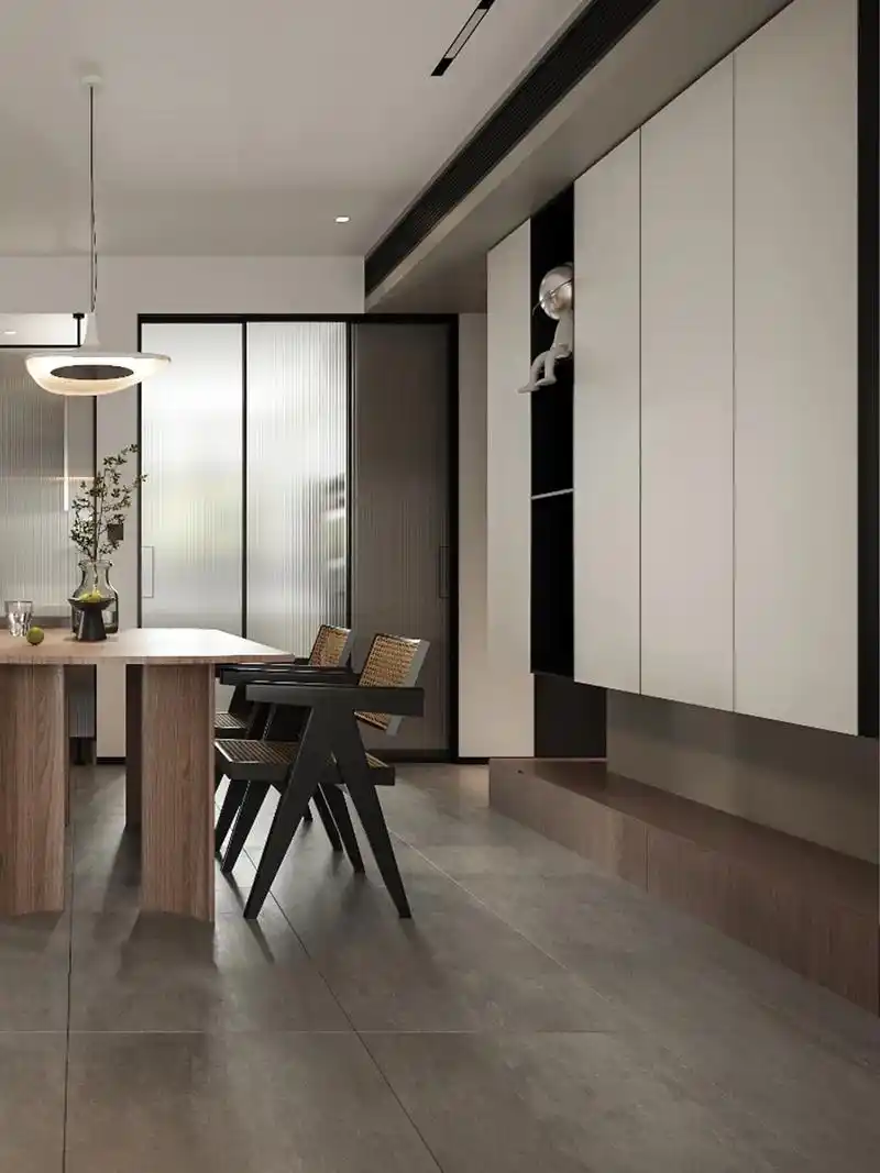 现代极简风装修效果图,简约又有氛围感的家