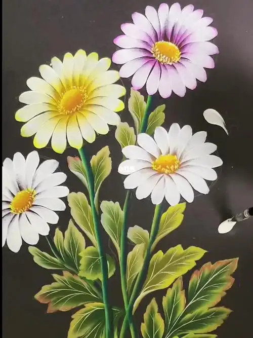 简笔画小雏菊