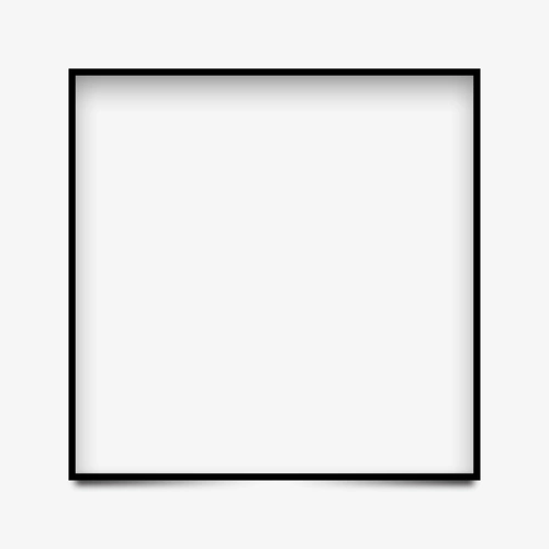正方形黑色边框
