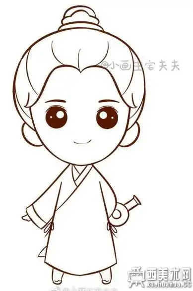 卡通鹿晗陈长生简笔画教程7q版鹿晗简笔画教程q版陈长生简笔画步骤图