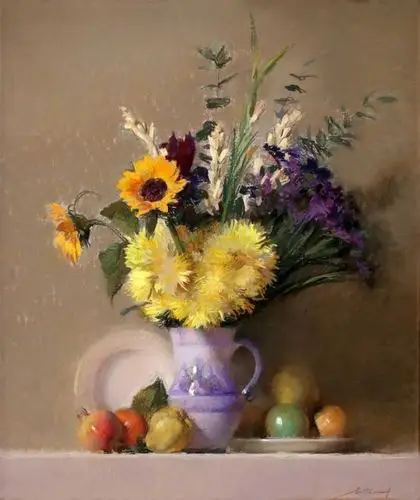 西班牙粉画大师felipe.santamans绘画作品——静物篇