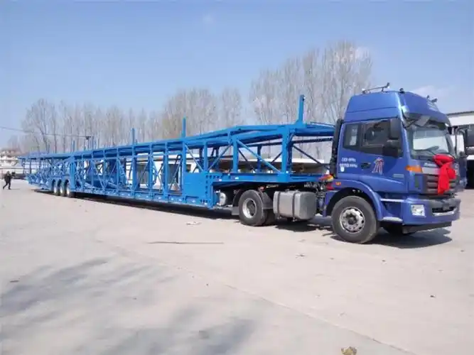 定做出口加长轿运车价格