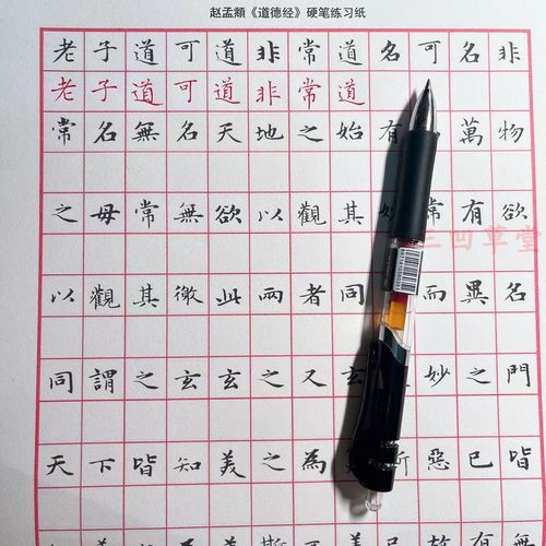 赵孟頫道德经钢笔临古中性硬笔赵体小楷书法练字自学字帖