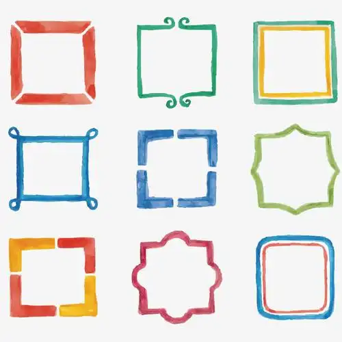 矢量手绘边框免抠素材免费下载_觅元素51yuansu.com