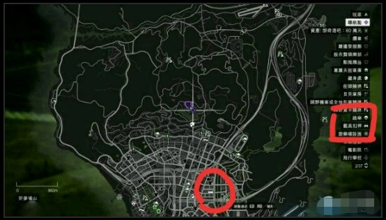 gta5车被扣押了之后,车被扣在警察局,打开地图找到载具扣押那个小白车