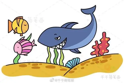 海底世界简笔画