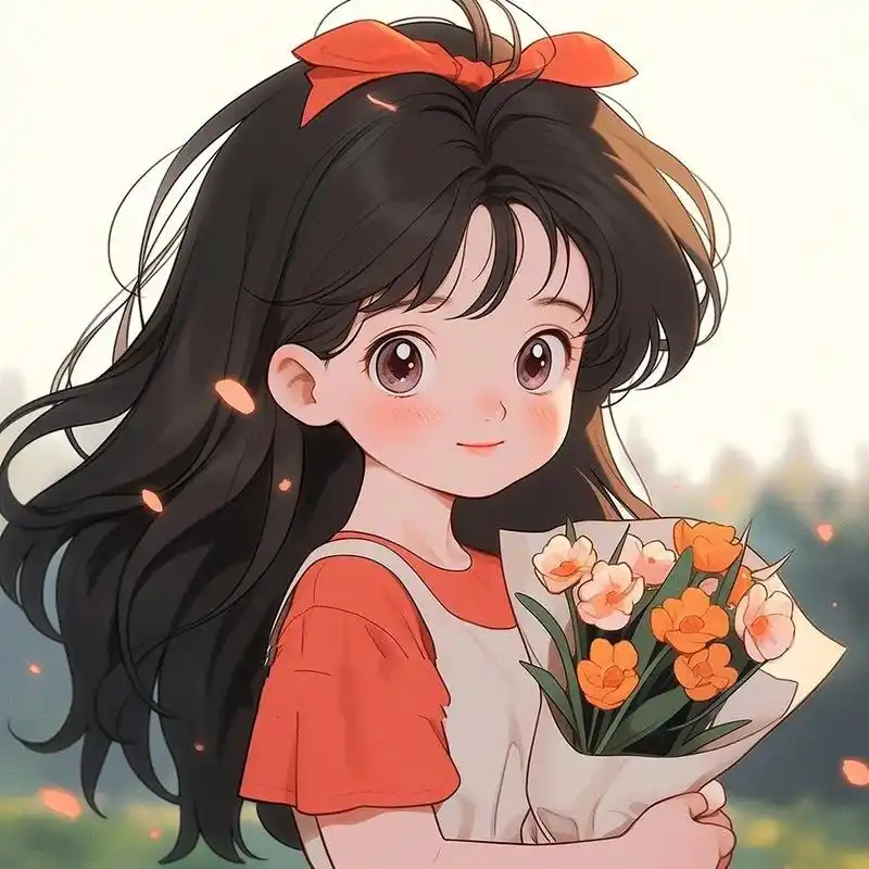 捧花头像|女生头像|可爱头像 超治愈的又可爱的小仙女头像,快换上吧!