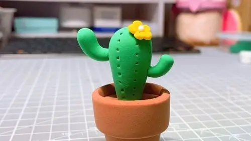 仙人掌植物-黏土制作教学2020-03-30myclay我的粘土夏天来啦,现在的