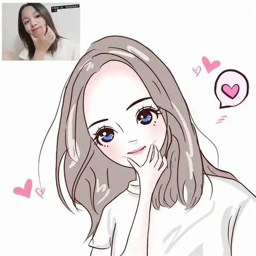 2021最新手绘微信手绘头像女生卡通手绘头像可爱漂亮手绘卡通女孩