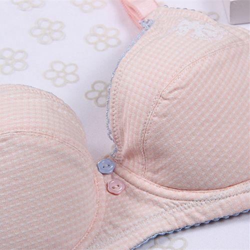 初高中大学生少女成熟期定型软钢钢圈棉薄聚拢大码文胸