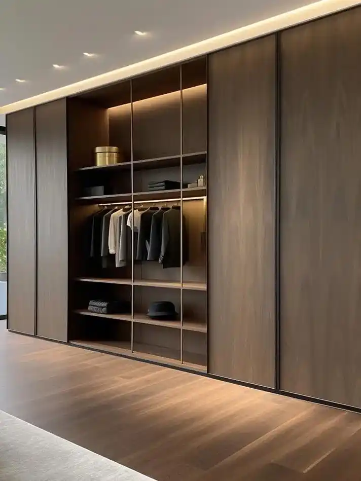 现代极简久看不腻|意式轻奢原木衣柜定制.定制盛宴,特别福利为 - 抖音