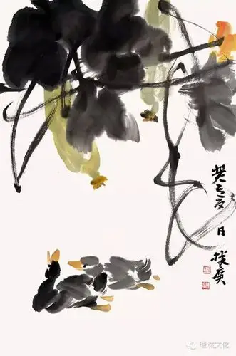 大写意花鸟画家陈胜广作品欣赏