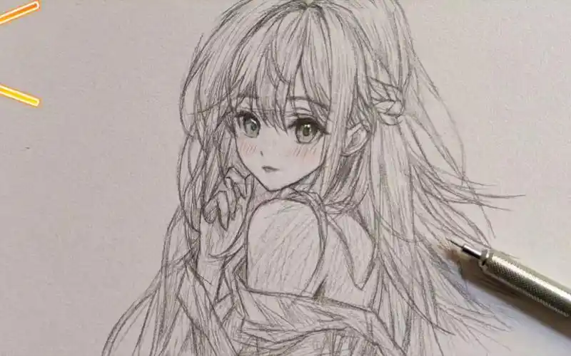 这样画动漫女生,是不是很简单呢一看就会!快来和我一起画