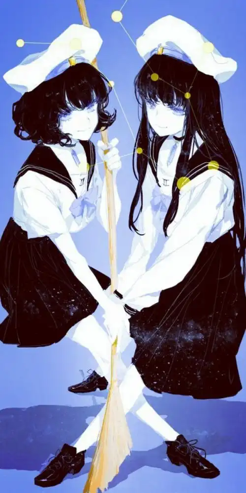 双子座 双重人格 调皮 唯美 二次元 高清