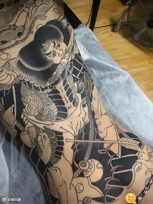 张顺破水门_纹身图案手稿图片_im 雪健的纹身作品集