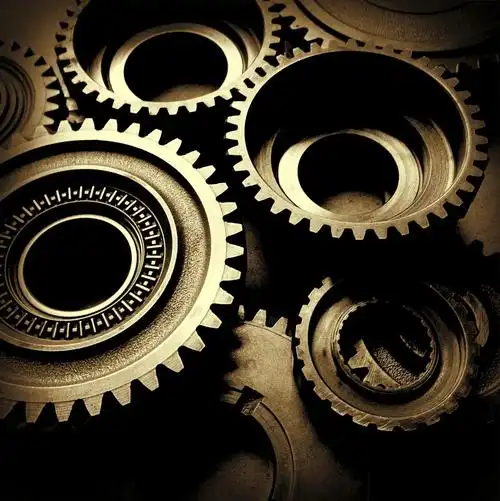 金属齿轮轴承高清图片