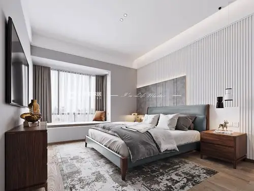 绿城明月江南20平米三居室现代装修案例