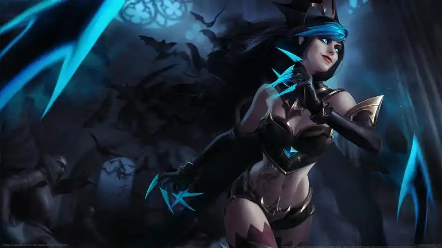 lol痛苦之拥伊芙琳黑暗女王4k图片