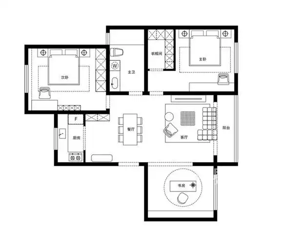 泛海国际150平米平层现代风格户型解析