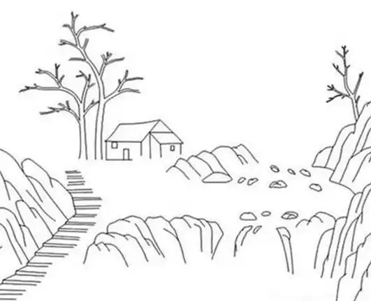 来源好看视频-儿童山水风景简笔画教程简单易学