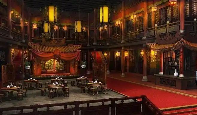 古代场景酒楼立绘