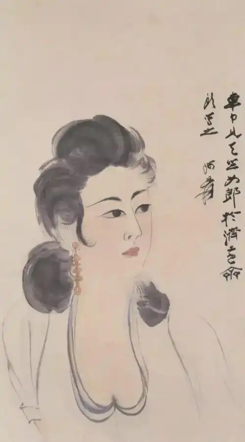 男人不如女人入画张大千限制级美人图香艳