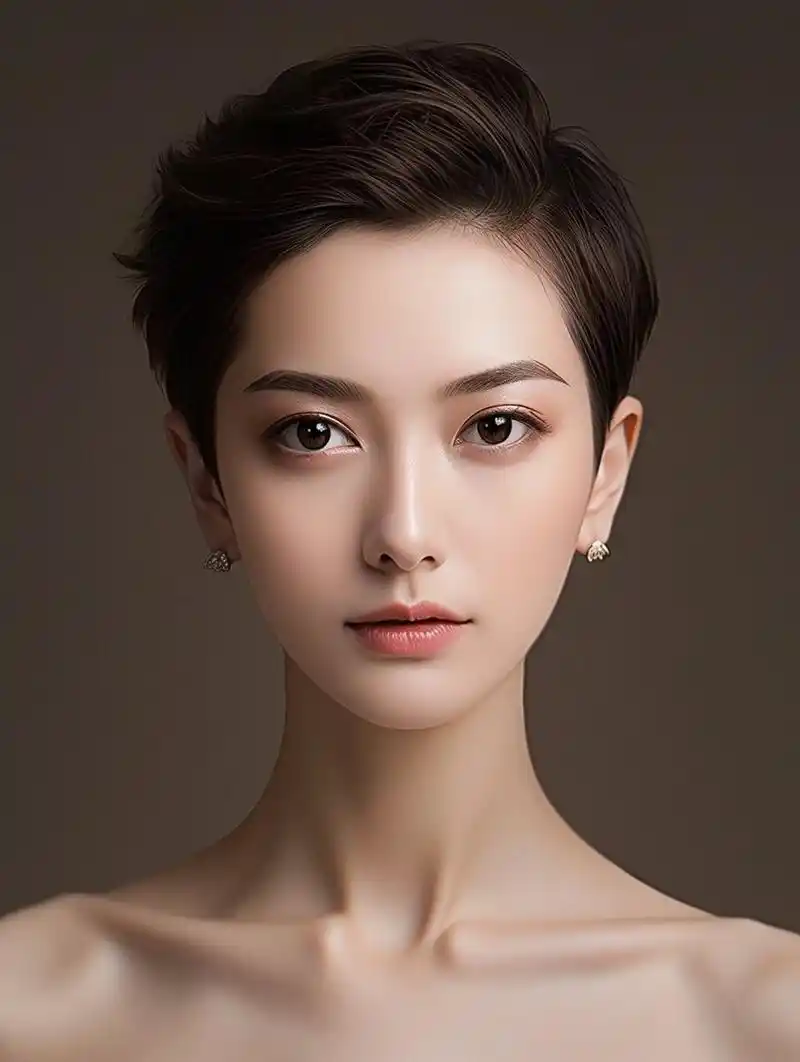 寸头女孩也这么酷,原来女人帅起来,就真没有男人什么事了!