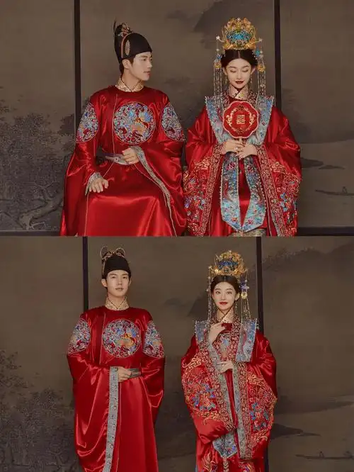 古色韵味的中式汉服婚纱照谁看了不心动呢