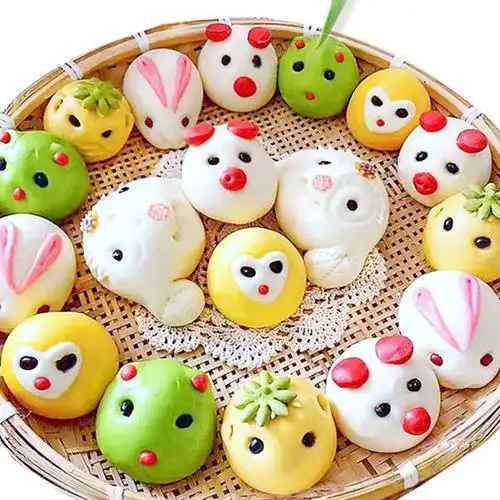 儿童卡通花样果蔬馒头零食早餐面点食品花馍馍