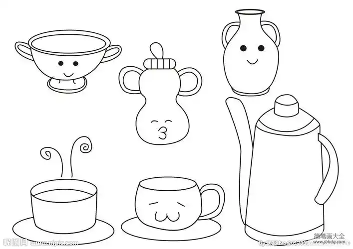 常见生活用品简笔画用具