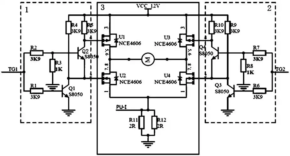 直流电机驱动电路应用其的电机组件及吸油烟机
