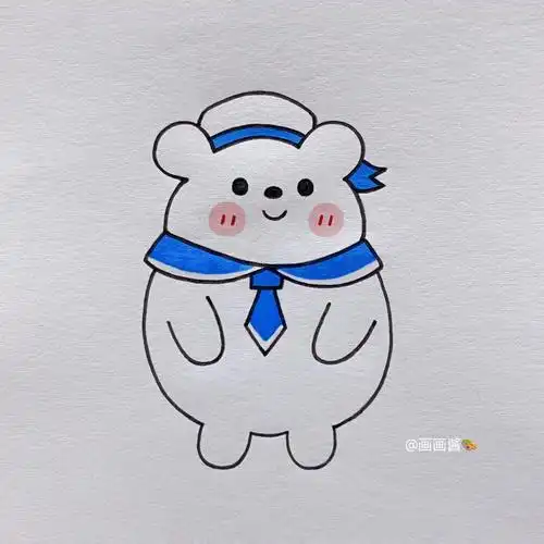 小熊简笔画教程