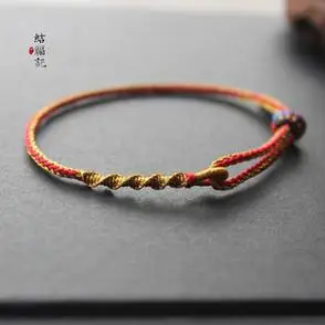 结福记十二生肖转作无碍男女红绳手链手工编织绳朋友闺蜜手绳礼品