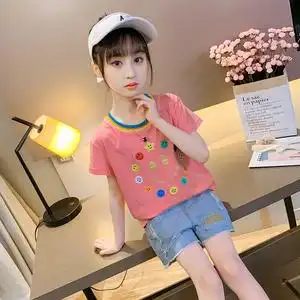 【小女孩t恤女短袖儿童4-7岁图片】小女孩t恤女短袖儿童4-7岁图片大全