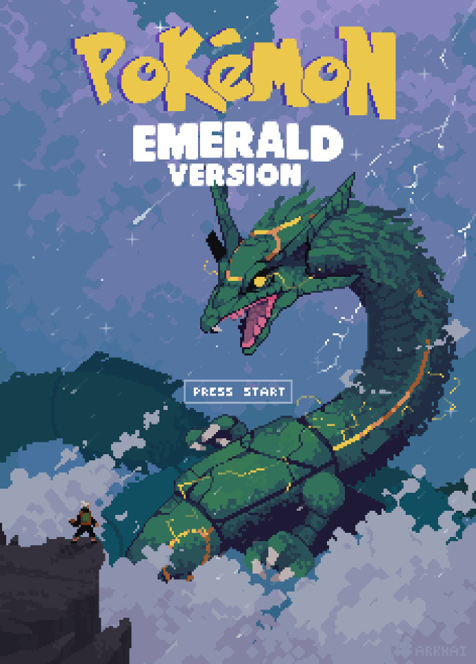 宝可梦像素艺术(via twi arkhaipxls)    #宝可梦##游戏新星媒体扶持