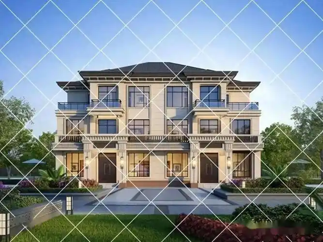 18款兄弟双拼三层自建房别墅,霸气高端上档次,农村兄弟建房首选_宅基