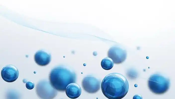 带有科技感与空间感的蓝色球体ppt背景图片