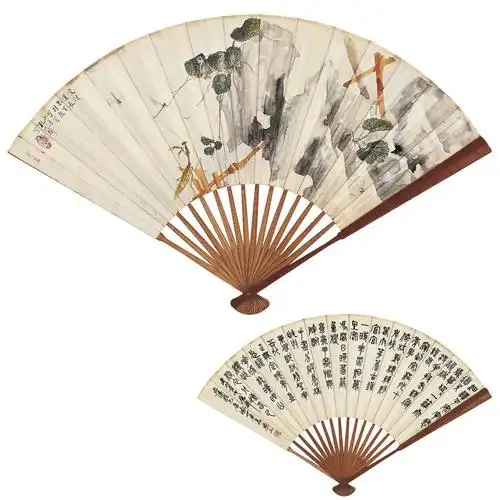 诸乐三(1902～1984)孔小瑜(1899～1984) 秋趣图·书法