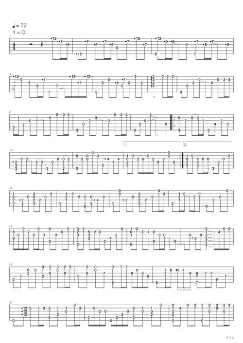 雪の华(雪之华) 吉他谱