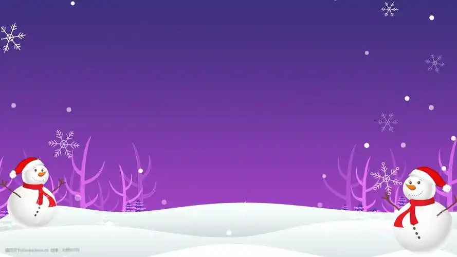 紫色简约唯美冬天背景