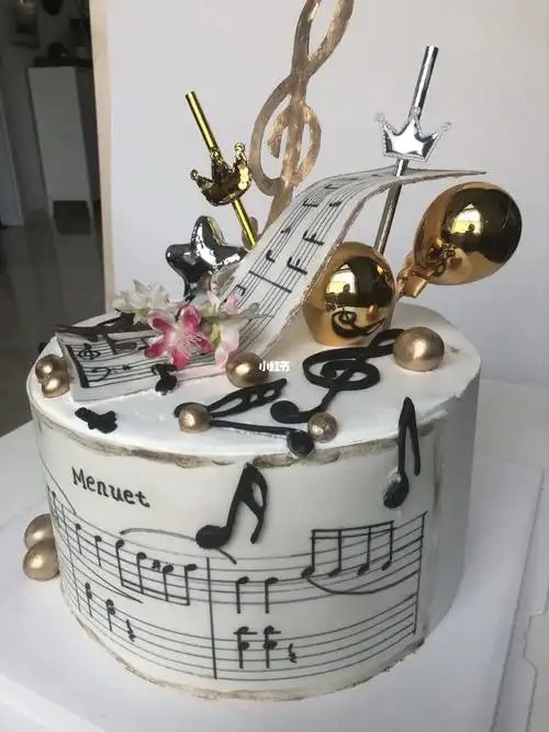 音乐五线谱主题蛋糕