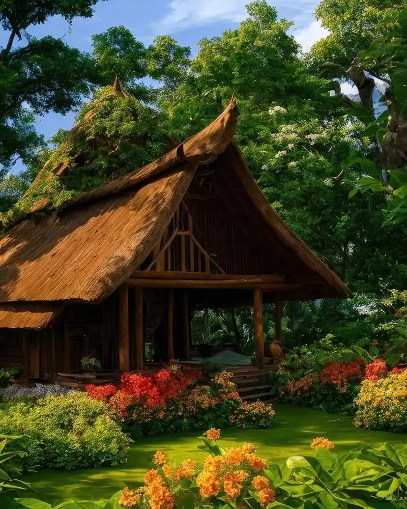 绝了啊～太治愈了,田园风木屋简直了9115 #小木屋# #田园风