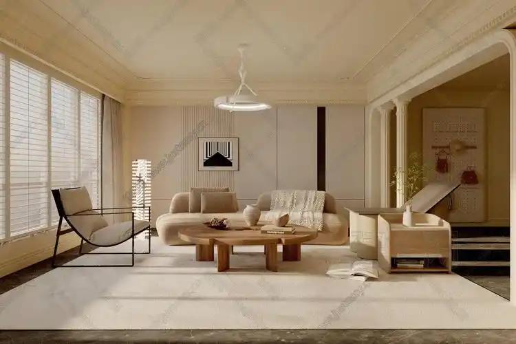 【现代客厅3d模型】建e网_现代客厅3d模型下载[id:103373743]_打造3d